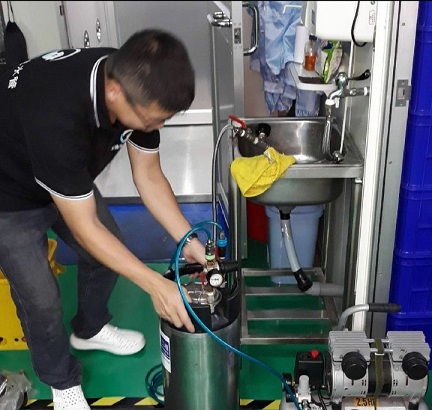 清洗水管