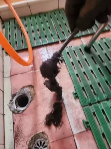 高雄通水管浴室排水孔堵塞