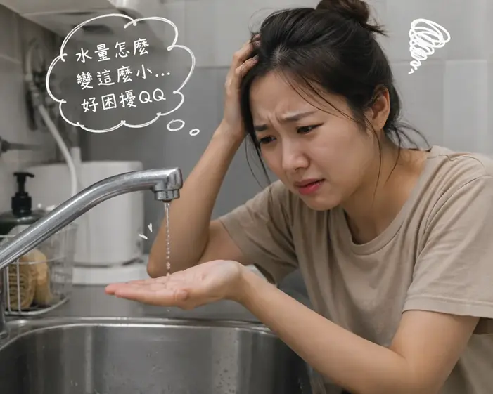 水量變小